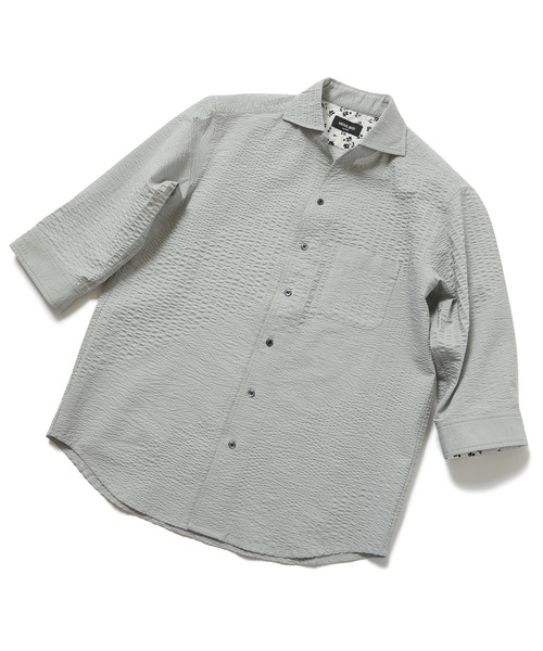 「MEN'S BIGI」 半袖シャツ 01 グレー メンズ_画像5