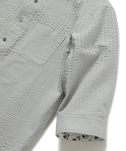 「MEN'S BIGI」 半袖シャツ 01 グレー メンズ_画像7