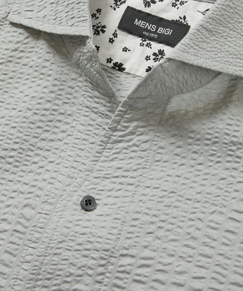 「MEN'S BIGI」 半袖シャツ 01 グレー メンズ_画像9