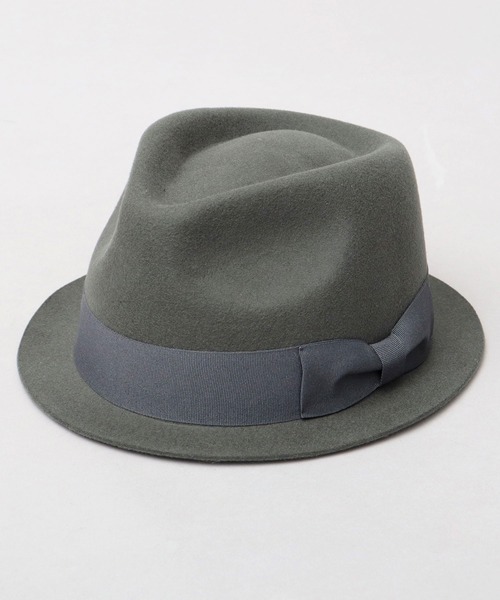 ReqHatter グレー　ハット 新作 ReqHatter（レックハッター） 帽子 ハット ショート フラットブリム