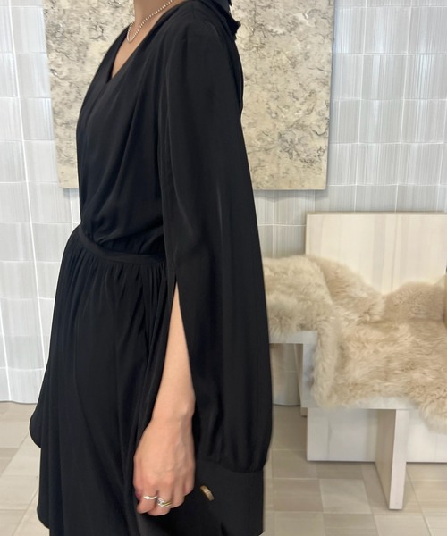 Ameri（アメリ） ワンピース 「ZOZOTOWN限定」FLARE LAP DETAIL DRESS