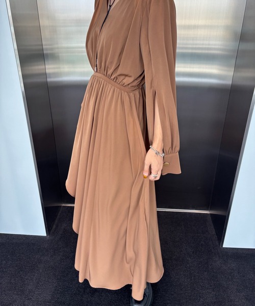 Ameri（アメリ） ワンピース 「ZOZOTOWN限定」FLARE LAP DETAIL DRESS