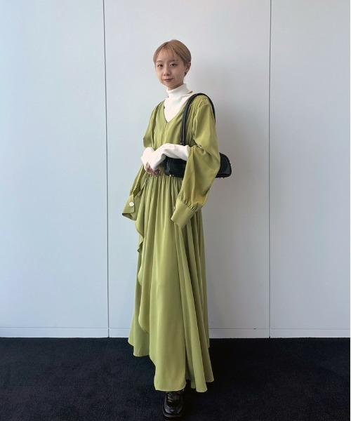 Ameri（アメリ） ワンピース 「ZOZOTOWN限定」FLARE LAP DETAIL DRESS