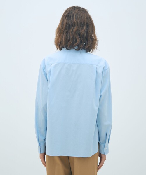 MACPHEE シャツ　ライトブルー MACPHEE（マカフィー） ブラウス シャツ コットンオックスフォード