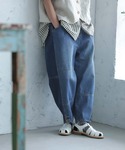 ジーンズ デニム デニムパンツ はぎはぎパネる...の詳細画像2