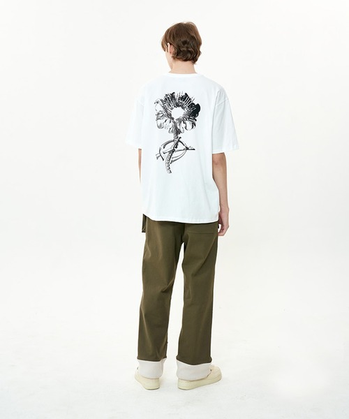 「OY」 半袖Tシャツ FREE レッド メンズ_画像3