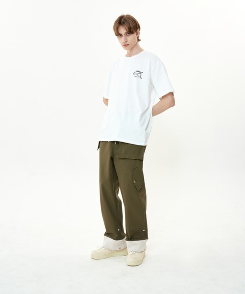 「OY」 半袖Tシャツ FREE レッド メンズ_画像4