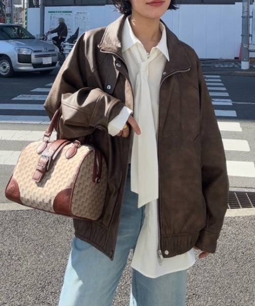 JEANASIS（ジーナシス） ブルゾン FREE ブラウン レディース