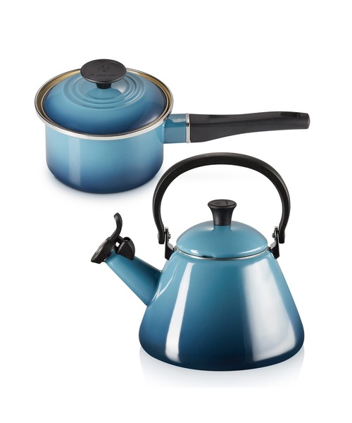LE CREUSET 青 片手鍋 LE CREUSET 青 片手鍋 LE CREUSET 水色 片手鍋 Le Creuset ル