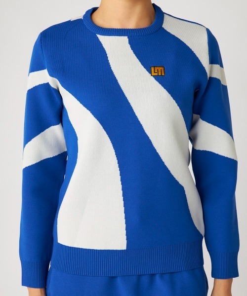 ラウドマウス　新品レディース　ニットセーター　L L ニット セーター LOUDMOUTH ラウドマウス ゴルフウェア ワンポイント