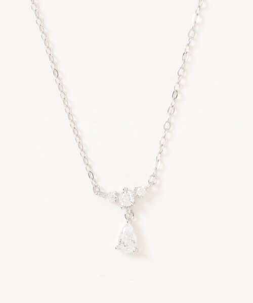 ネックレス 「blatto 925silver」シルバー925 ドロップモチーフネックレス esm-necklace-30-25 レディース