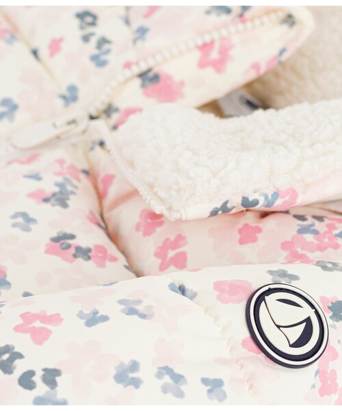 PETIT BATEAU（プチバトー） ダウン アウター 中綿入りフード 