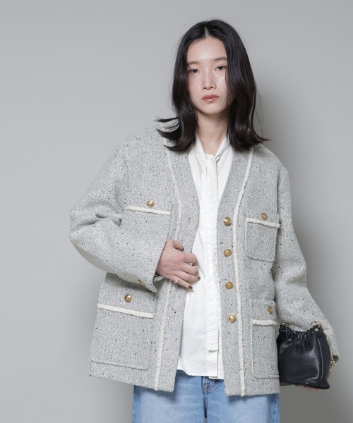 NANO universe（ナノ・ユニバース） ジャケット ノーカラージャケット