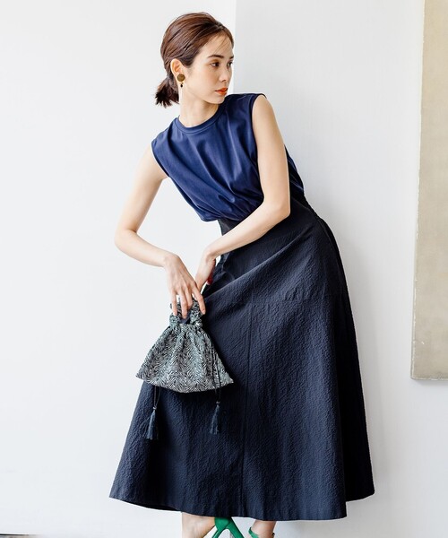 組曲（KUMIKYOKU） ノースリーブワンピース S2 ブラック レディース