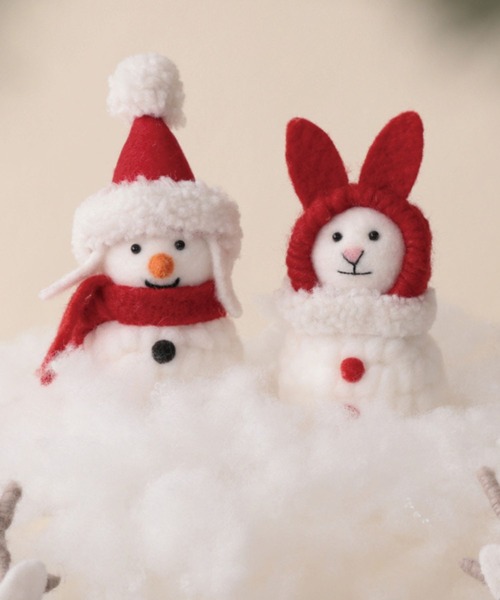 MARK'S（マークス） インテリア モコモコアニマル・スノーマン・ウサギ