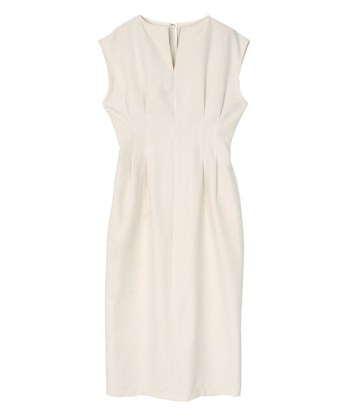 「ur's」 ノースリーブワンピース S サンドベージュ レディース_画像2