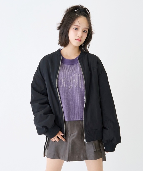 LOVETOXIC ma1 ma-1 リバーシブルMA1 キッズ 子供服 女の子 : ZOZOTOWN