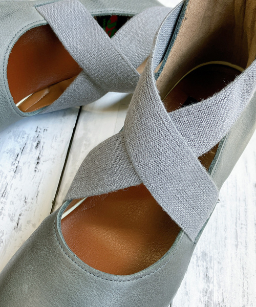 「Noubel Voug Relax」 パンプス 24cm ブルー レディース_画像7