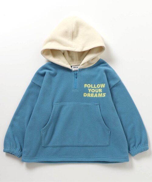 BREEZE（ブリーズ） パーカー フード配色フリースパーカー_ジュニア