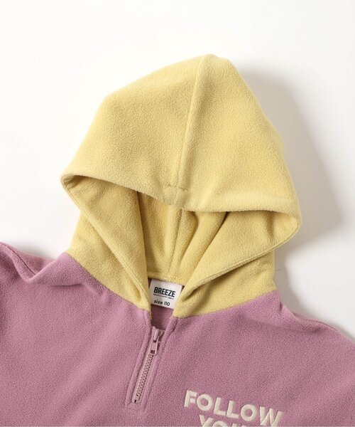 BREEZE（ブリーズ） パーカー フード配色フリースパーカー_ジュニア