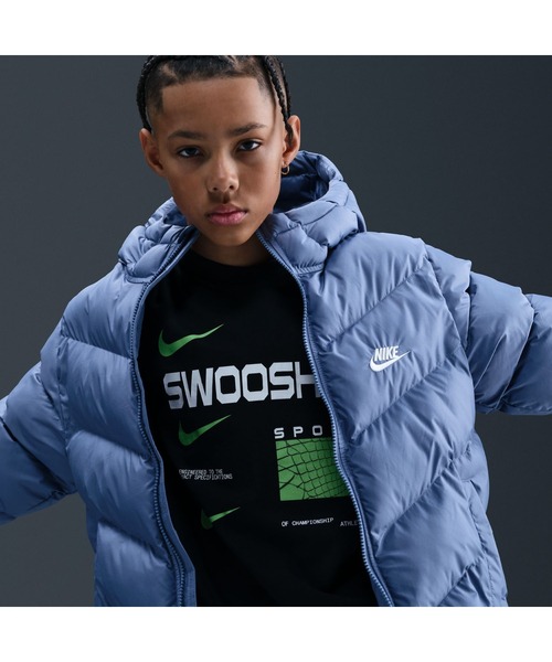 00s Y2K NIKE ナイキ ダウンパーカー ジャケット パファー ネイビー 中古・古着通販】NIKE (ナイキ) SOLO SWSH PUFFER MIDNIGHT（ソロ