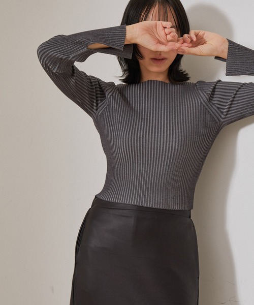 「NERGY」 長袖カットソー FREE スミクロ レディース_画像2