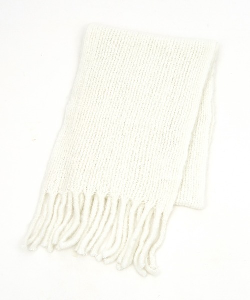 美品✨OFF-WHITE オフホワイト アローマーク 大判マフラー ニット 美品✨OFF-WHITE オフホワイト アローマーク ニット 大判マフラー