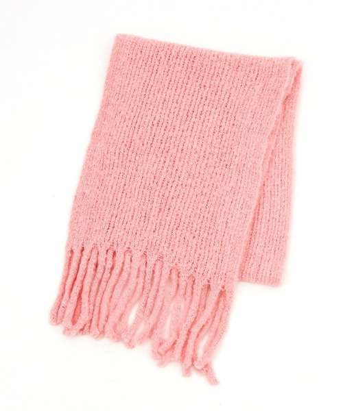 マフラー ストール an meets zakka ふわふわローゲージ編みファー起毛