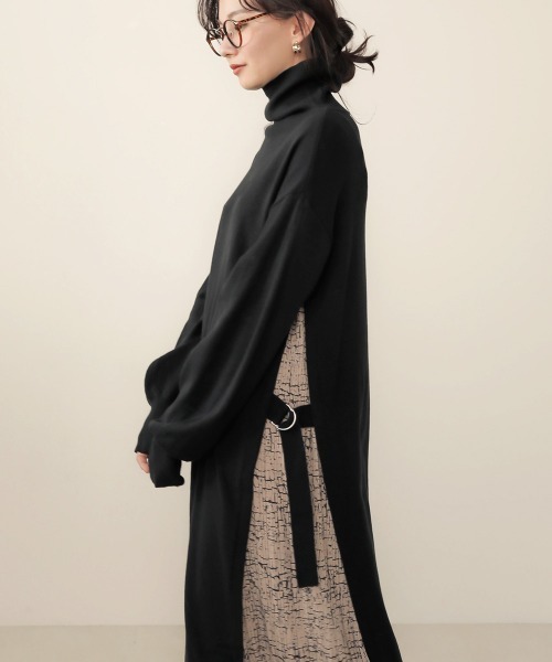 「Bab」 ニットワンピース FREE ブラック レディース_画像3