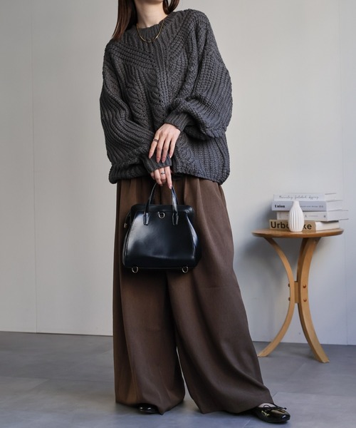 sakishimatokyo ニット セーター バルキーケーブルニットプルオーバー