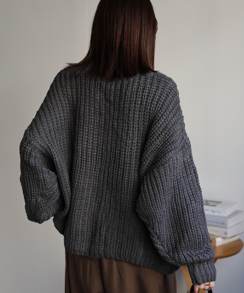 sakishimatokyo ニット セーター バルキーケーブルニットプルオーバー