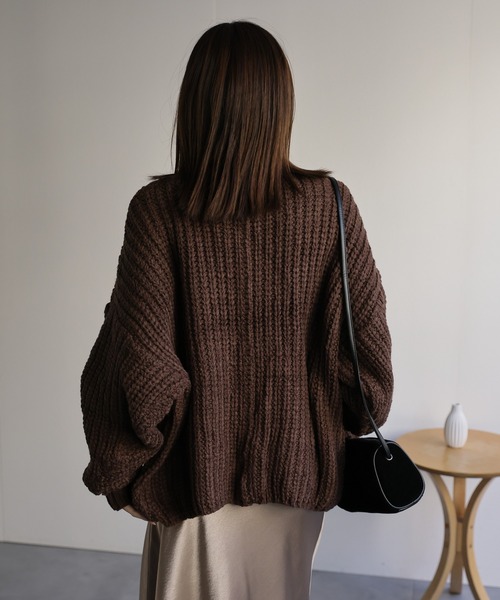 sakishimatokyo ニット セーター バルキーケーブルニットプルオーバー