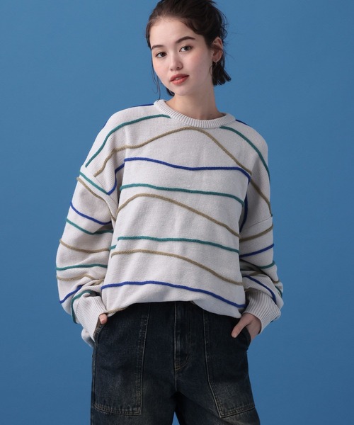 「PBLIM」 長袖ニット FREE グリーン レディース_画像2