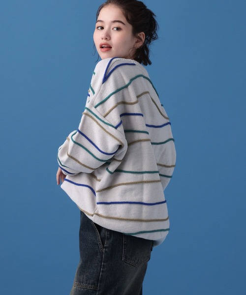 「PBLIM」 長袖ニット FREE グリーン レディース_画像4