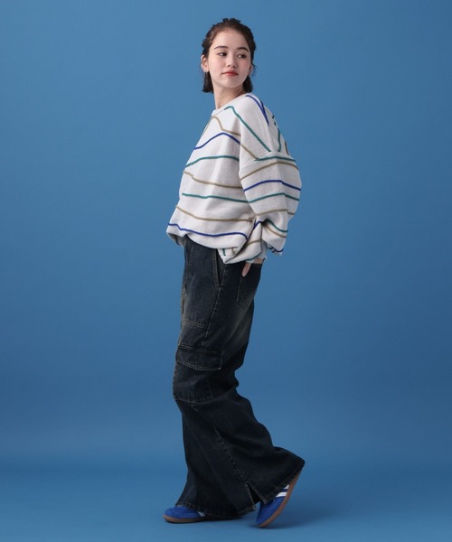 「PBLIM」 長袖ニット FREE グリーン レディース_画像7