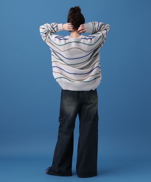 「PBLIM」 長袖ニット FREE グリーン レディース_画像8