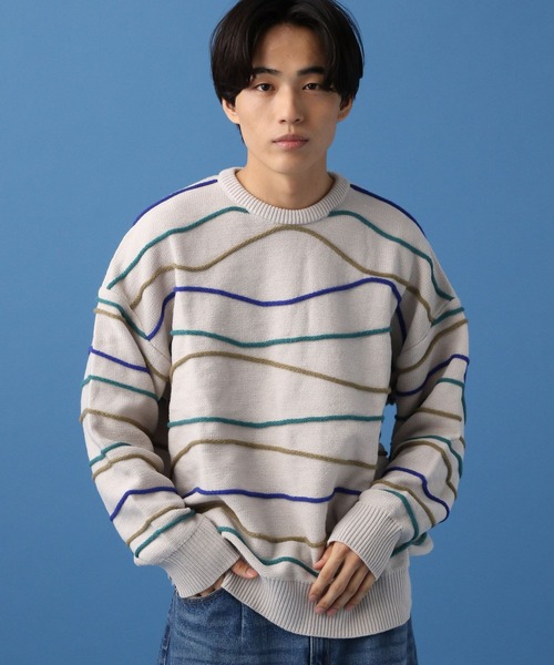 「PBLIM」 長袖ニット FREE グリーン レディース_画像9