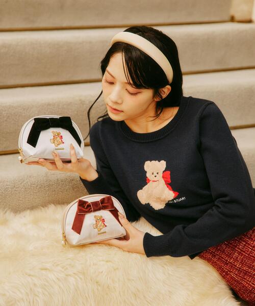 マ*ン様 Chacott チャコット ベア刺繍 ポーチ JILL by JILL STUART（ジルバイジルスチュアート） ポーチ 「BEAR