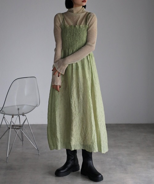 「r.」 長袖ニット FREE ライトベージュ レディース_画像5