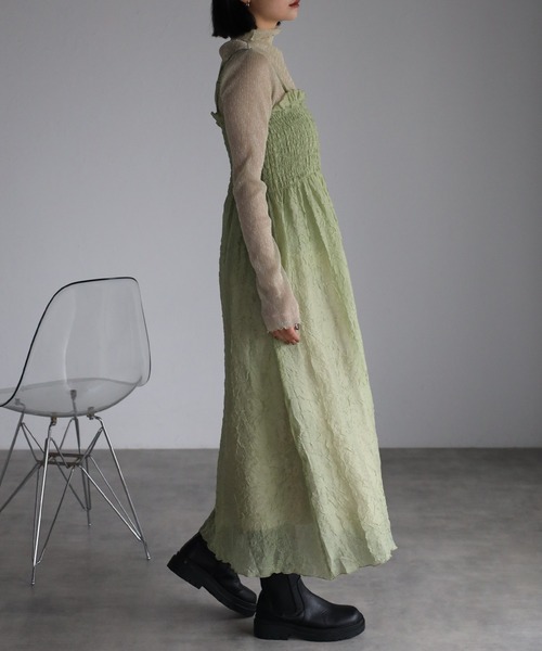 「r.」 長袖ニット FREE ライトベージュ レディース_画像7