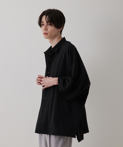 「JUNRED」 半袖シャツ L ブラック メンズ_画像5