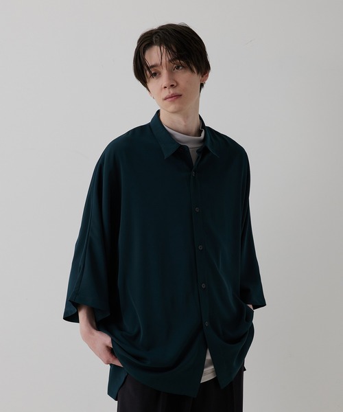 「JUNRED」 半袖シャツ L ブラック メンズ_画像8