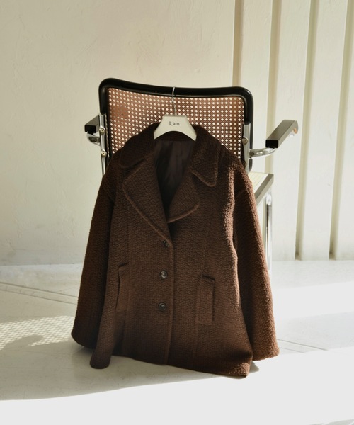 I_am（アイアム） コート アウター back belt big collar coat