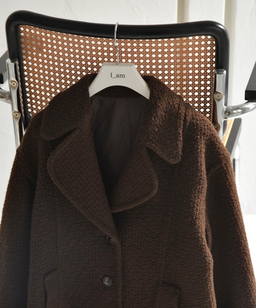 I_am（アイアム） コート アウター back belt big collar coat