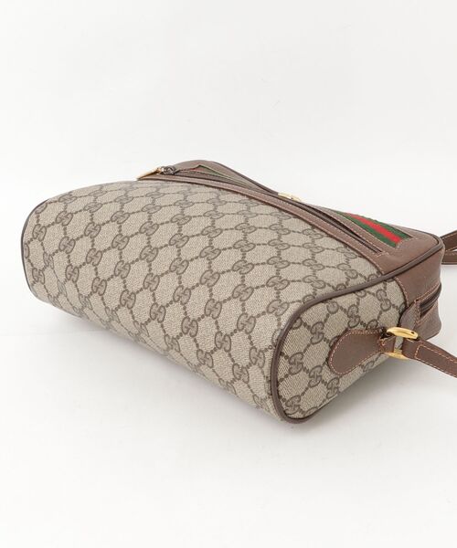GUCCI（グッチ） シェリーライン GG ショルダーバッグ - ブラウン