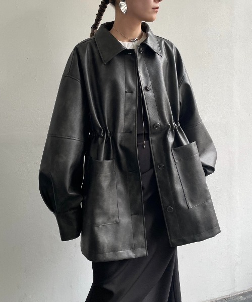 「AIC.」 コート FREE ブラウン レディース_画像2