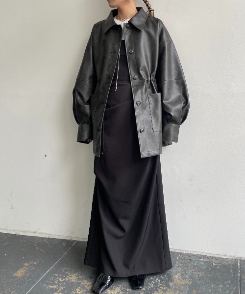 「AIC.」 コート FREE ブラウン レディース_画像3