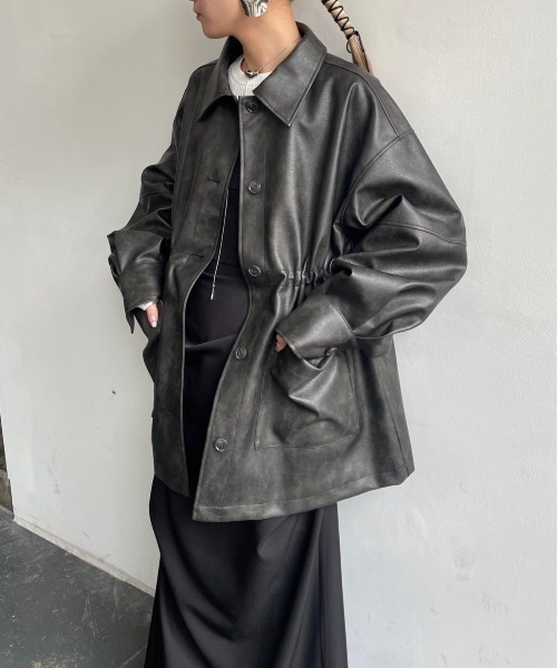 「AIC.」 コート FREE ブラウン レディース_画像6