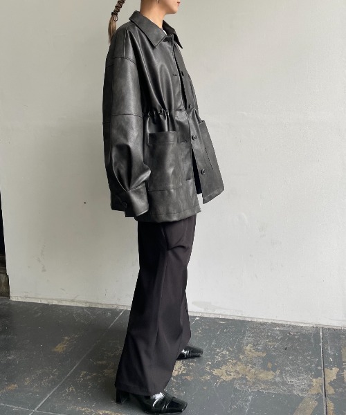 「AIC.」 コート FREE ブラウン レディース_画像7