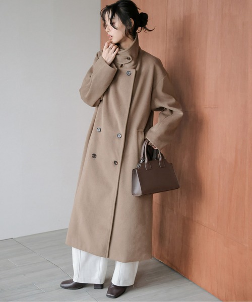 La-gemme（ラジェム） ステンカラーコート コート スタンドカラー